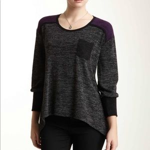 Hi-lo pocket pullover